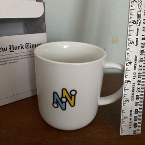 NYT Strands Mug logo from the New York Times Game large white cup new in box